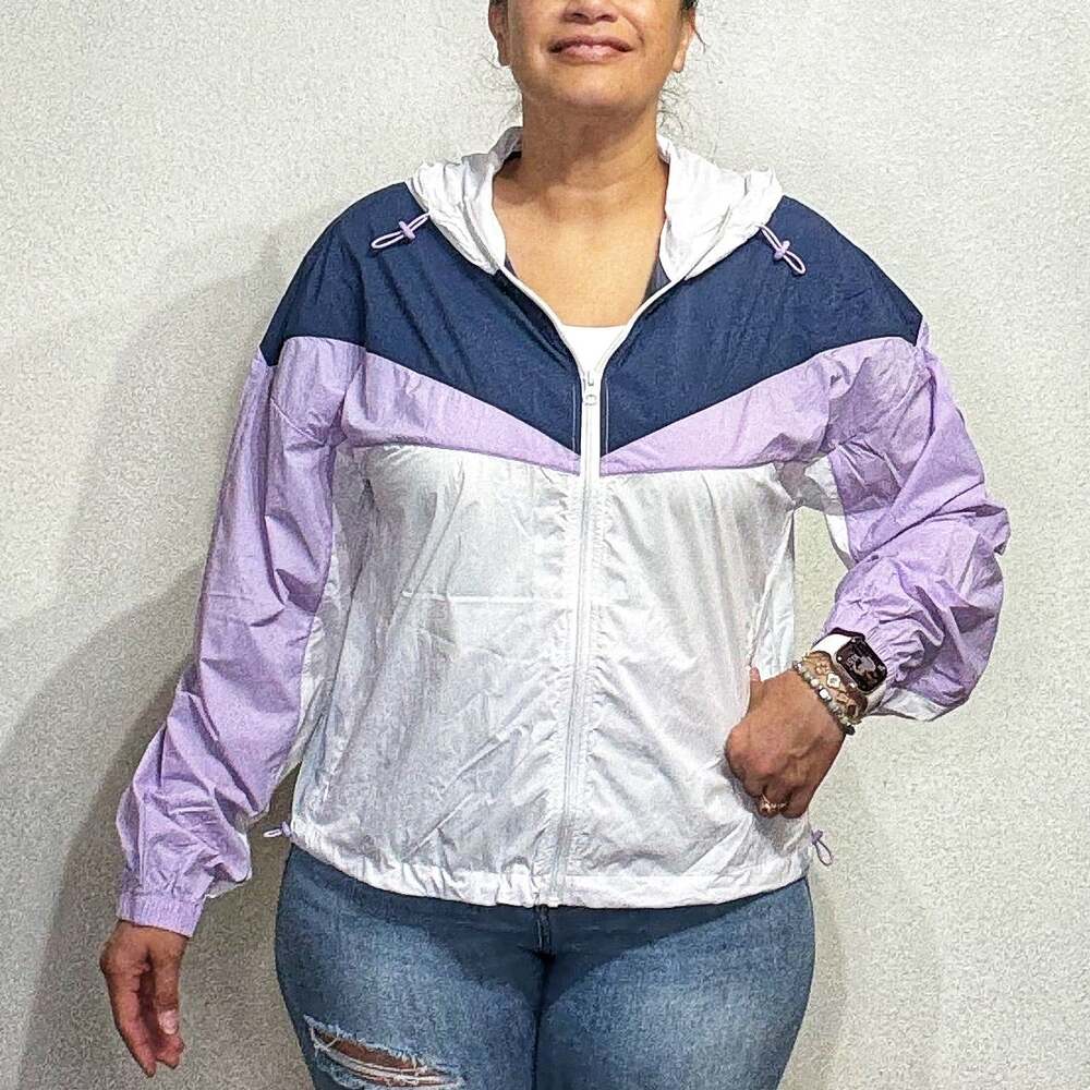 Johnny Was Calme Elements Windbreaker Zip Up Jacket Sz M